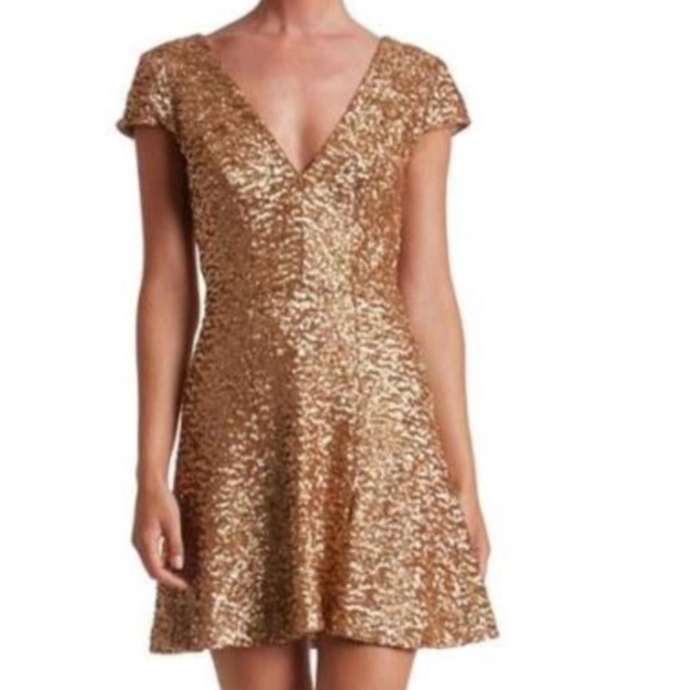 Dress The Population Georgina Sequin Dress - Picture 1 of 2